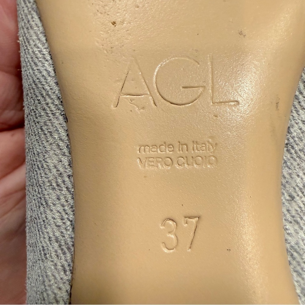AGL Attilio Giusti Leombruni Monika Cap Toe Ballet Flats Shoes Sz US7 EU 37 - Picture 11 of 11